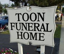 toon funeral home sign