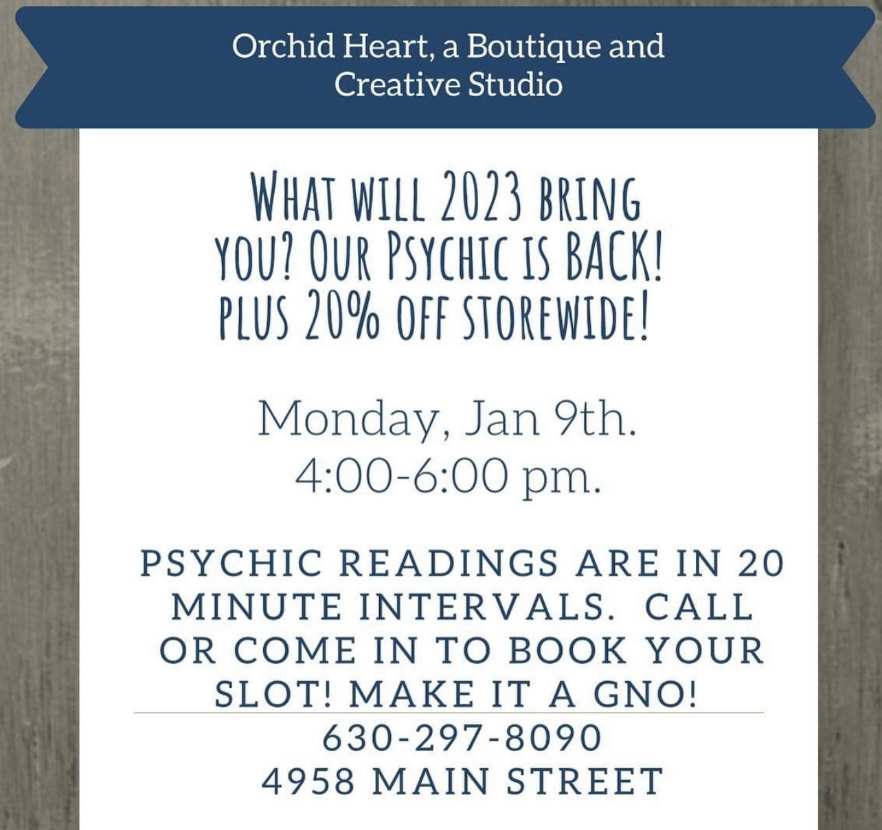 4th Generation Psychic Readings! flyer