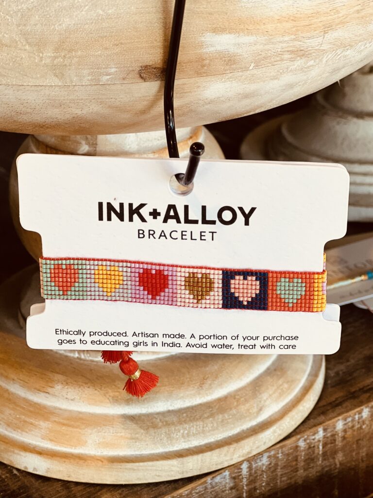 evelyn jane bracelet with hearts